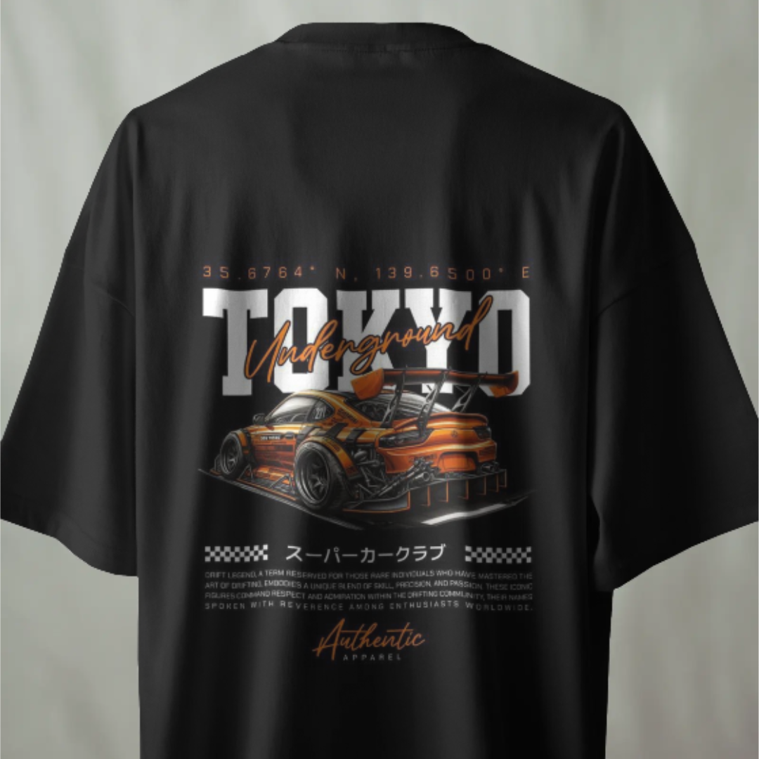 Tokyo Underground Street Racing Graphic T-Shirt
