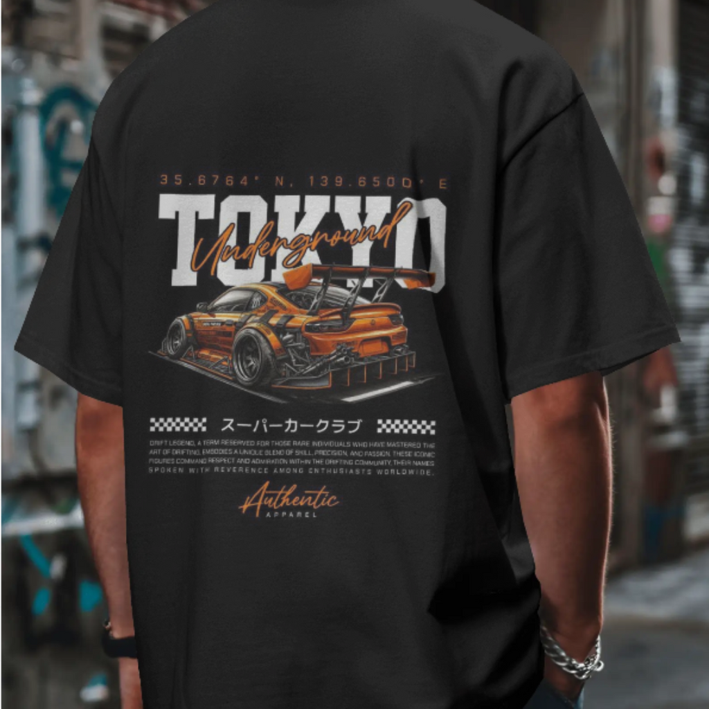 Tokyo Underground Street Racing Graphic T-Shirt