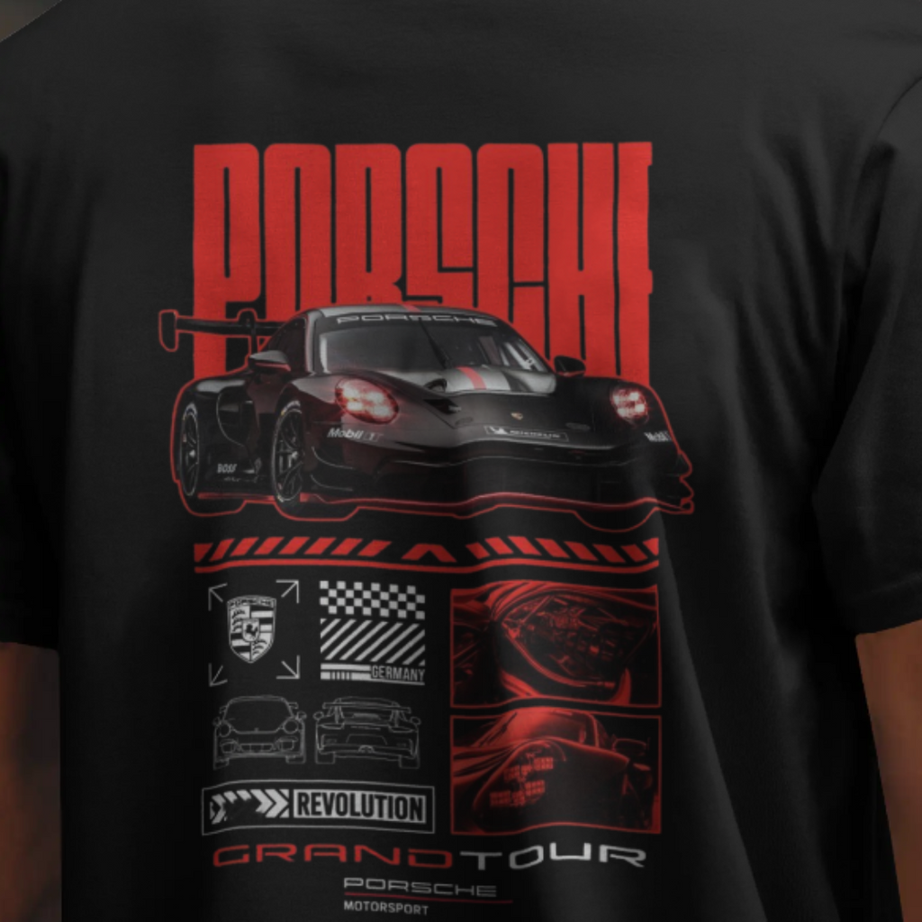 Porsche Grand Tour Motorsport Graphic T-Shirt – Premium Oversized Streetwear