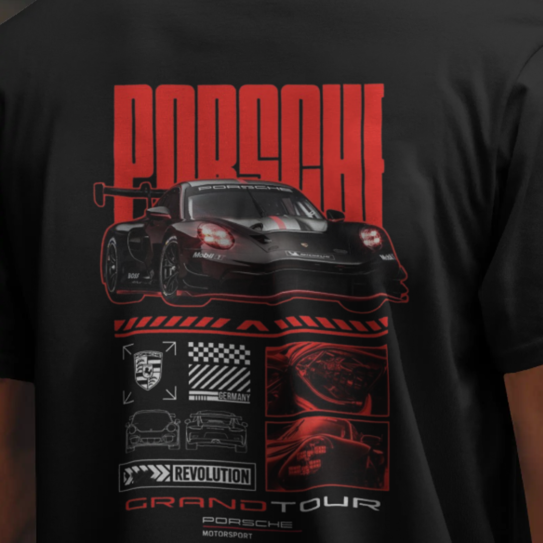 Porsche Grand Tour Motorsport Graphic T-Shirt – Premium Oversized Streetwear