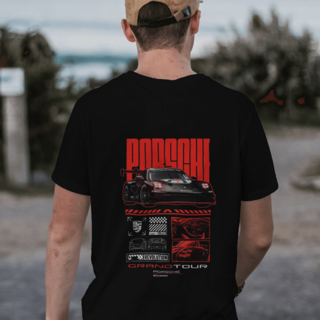 Porsche Grand Tour Motorsport Graphic T-Shirt – Premium Oversized Streetwear